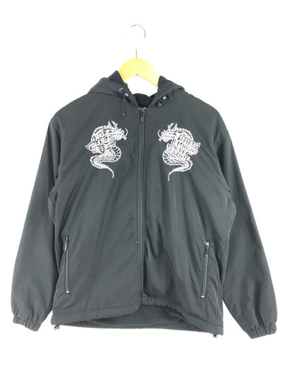【中古品】【メンズ】 THE BLACK EYE PATCH ザ ブラック アイ パッチ DRAGON EMBROIDERY NYLON JACKET BLACK ドラゴン 刺繍 ナイロン ジャケット アウター 142-260805-rt-07-tagh サイズ：S カラー：ブラック 万代Net店