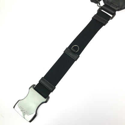 【中古品】【メンズ】 COACH コーチ SIGNATURE ELIAS BELT BAG シグネチャー エリアス ベルトバッグ CJ506 カバン ボディバッグ 180-260806-su-09-tagh カラー：ブラック 万代Net店