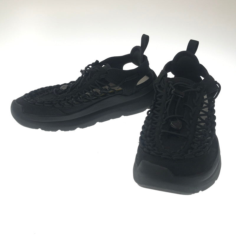 【中古品】【メンズ】 KEEN キーン UNEEK WK BLACK 1030271 ユニーク ダブル ケー スニーカー 靴 164-260805-rt-25-tagh サイズ：26cm US8 カラー：ブラック 万代Net店