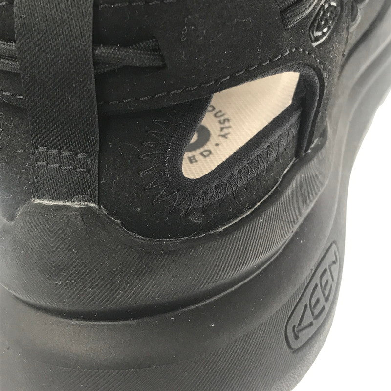 【中古品】【メンズ】 KEEN キーン UNEEK WK BLACK 1030271 ユニーク ダブル ケー スニーカー 靴 164-260805-rt-25-tagh サイズ：26cm US8 カラー：ブラック 万代Net店