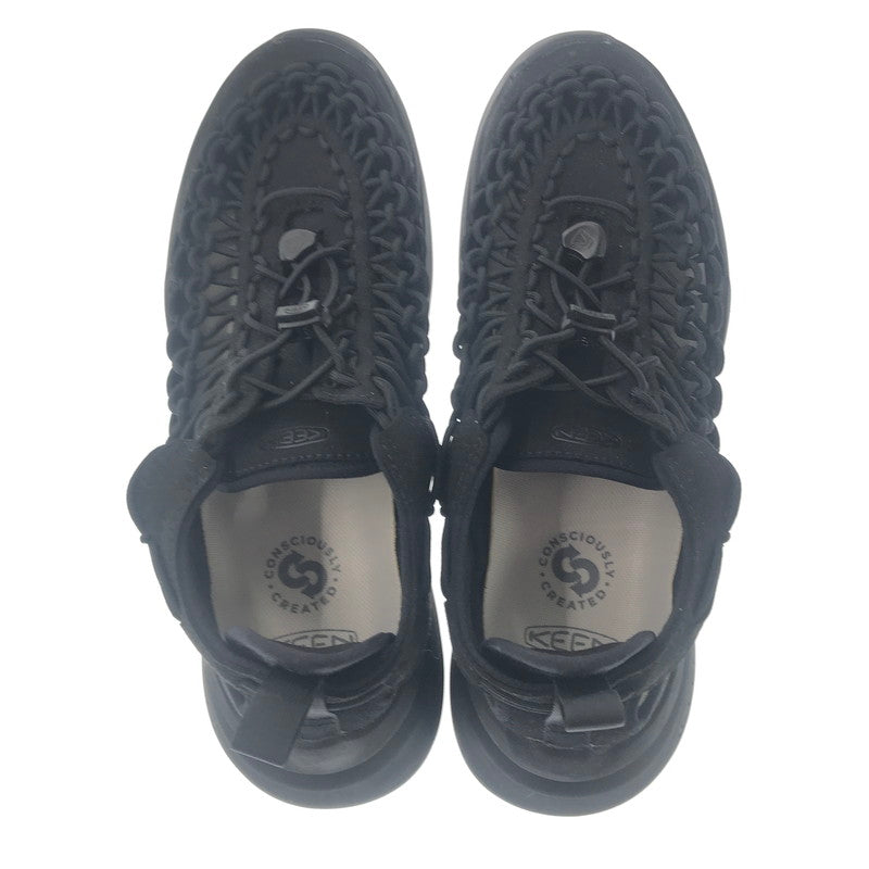 【中古品】【メンズ】 KEEN キーン UNEEK WK BLACK 1030271 ユニーク ダブル ケー スニーカー 靴 164-260805-rt-25-tagh サイズ：26cm US8 カラー：ブラック 万代Net店