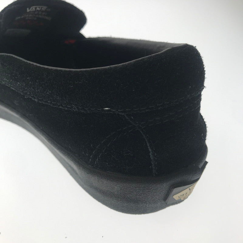 【中古品】【メンズ】 VANS SKATEBOARDING バンズ スケートボーディング SUEDE SLIP ON BLACK スエード スリッポン スニーカー 靴 162-260805-rt-29-tagh サイズ：26cm US8 カラー：ブラック 万代Net店