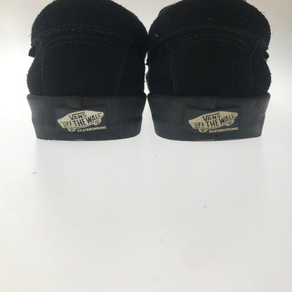 【中古品】【メンズ】 VANS SKATEBOARDING バンズ スケートボーディング SUEDE SLIP ON BLACK スエード スリッポン スニーカー 靴 162-260805-rt-29-tagh サイズ：26cm US8 カラー：ブラック 万代Net店