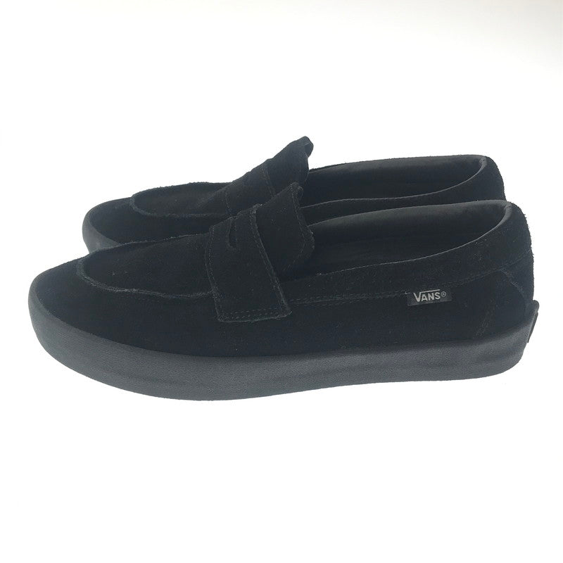 【中古品】【メンズ】 VANS SKATEBOARDING バンズ スケートボーディング SUEDE SLIP ON BLACK スエード スリッポン スニーカー 靴 162-260805-rt-29-tagh サイズ：26cm US8 カラー：ブラック 万代Net店