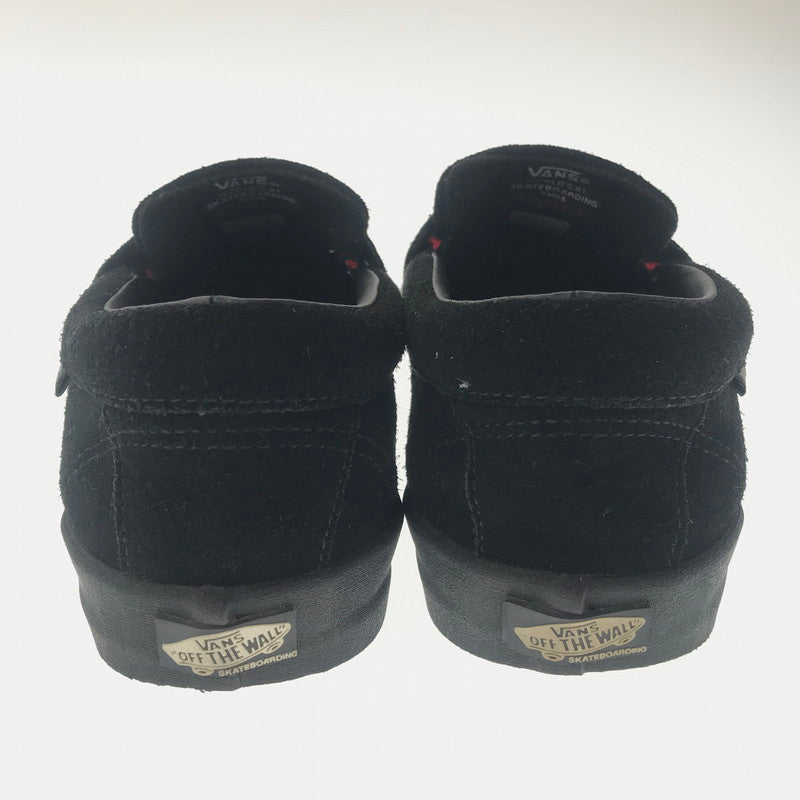【中古品】【メンズ】 VANS SKATEBOARDING バンズ スケートボーディング SUEDE SLIP ON BLACK スエード スリッポン スニーカー 靴 162-260805-rt-29-tagh サイズ：26cm US8 カラー：ブラック 万代Net店