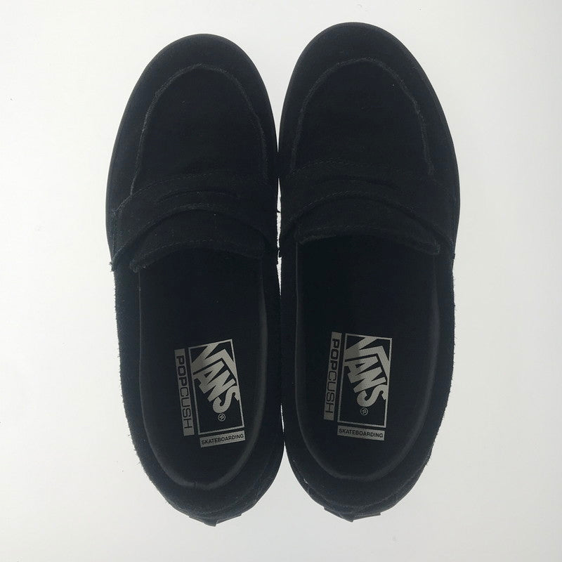 【中古品】【メンズ】 VANS SKATEBOARDING バンズ スケートボーディング SUEDE SLIP ON BLACK スエード スリッポン スニーカー 靴 162-260805-rt-29-tagh サイズ：26cm US8 カラー：ブラック 万代Net店