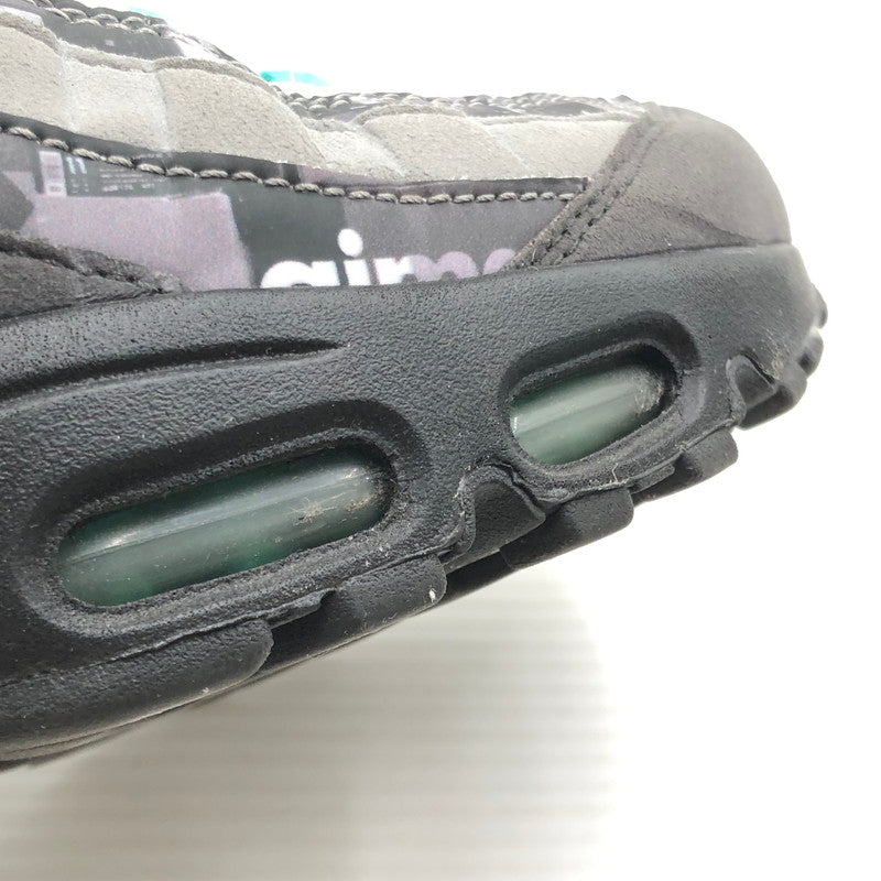 【中古品】【メンズ】 NIKE ナイキ × ATMOS アトモス AIR MAX 95 WE LOVE NIKE エア マックス 95 スニーカー 靴 160-260806-rt-14-tagh サイズ：27.5cm US9.5 カラー：BLACK/CLEAR JADE-MEDIUM ASH 万代Net店