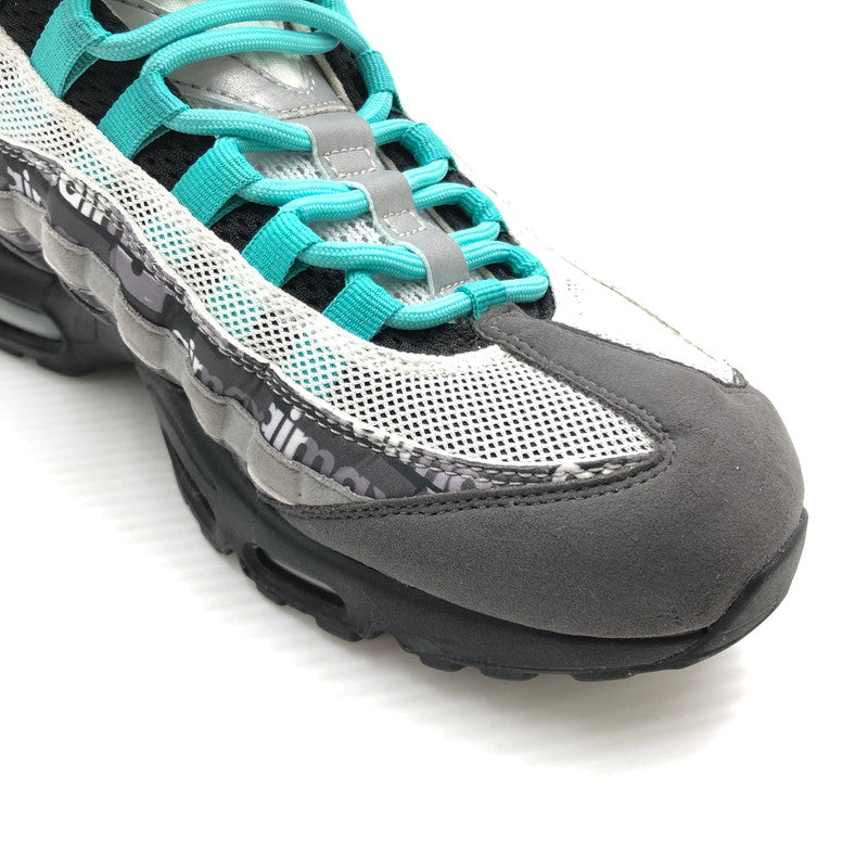 【中古品】【メンズ】 NIKE ナイキ × ATMOS アトモス AIR MAX 95 WE LOVE NIKE エア マックス 95 スニーカー 靴 160-260806-rt-14-tagh サイズ：27.5cm US9.5 カラー：BLACK/CLEAR JADE-MEDIUM ASH 万代Net店
