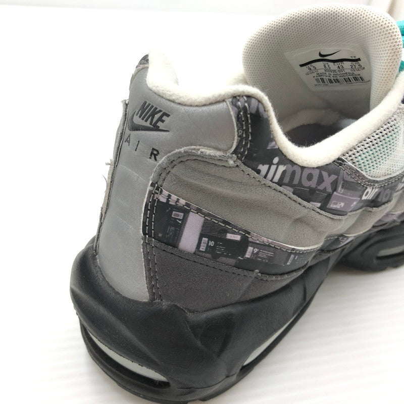 【中古品】【メンズ】 NIKE ナイキ × ATMOS アトモス AIR MAX 95 WE LOVE NIKE エア マックス 95 スニーカー 靴 160-260806-rt-14-tagh サイズ：27.5cm US9.5 カラー：BLACK/CLEAR JADE-MEDIUM ASH 万代Net店