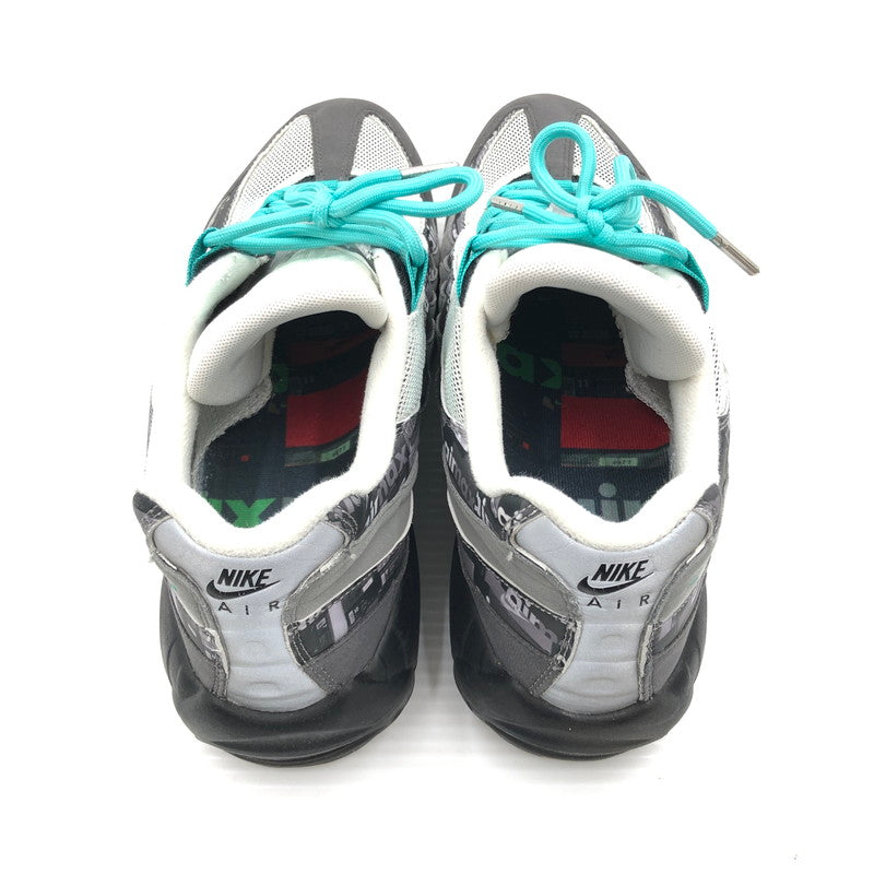 【中古品】【メンズ】 NIKE ナイキ × ATMOS アトモス AIR MAX 95 WE LOVE NIKE エア マックス 95 スニーカー 靴 160-260806-rt-14-tagh サイズ：27.5cm US9.5 カラー：BLACK/CLEAR JADE-MEDIUM ASH 万代Net店