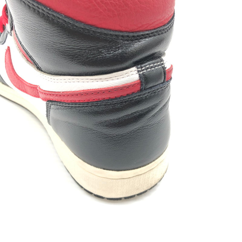【中古品】【メンズ】 NIKE ナイキ AIR JORDAN 1 RETRO HIGH BLACK WHITE SAIL GYM RED 555088-061 エア ジョーダン 1 レトロ ハイ スニーカー 靴 160-260806-rt-18-tagh サイズ：28cm US10 カラー：BLACK/GYM RED-WHITE-SAIL 万代Net店