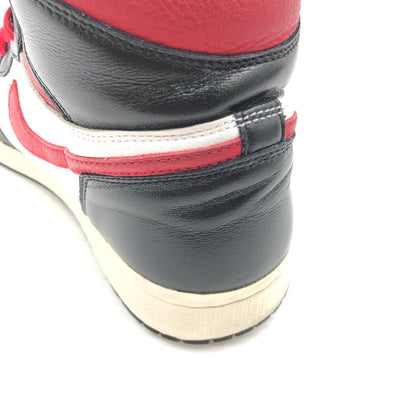 【中古品】【メンズ】 NIKE ナイキ AIR JORDAN 1 RETRO HIGH BLACK WHITE SAIL GYM RED 555088-061 エア ジョーダン 1 レトロ ハイ スニーカー 靴 160-260806-rt-18-tagh サイズ：28cm US10 カラー：BLACK/GYM RED-WHITE-SAIL 万代Net店