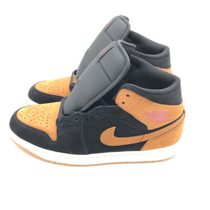【中古美品】【メンズ】 NIKE ナイキ AIR JORDAN 1 MID SE BLACK VARSITY RED SAIL FLAX HV4091-002 エア ジョーダン ワン スニーカー 靴 160-260806-rt-15-tagh サイズ：27.5cm US9.5 カラー：BROWN/BLACK 万代Net店