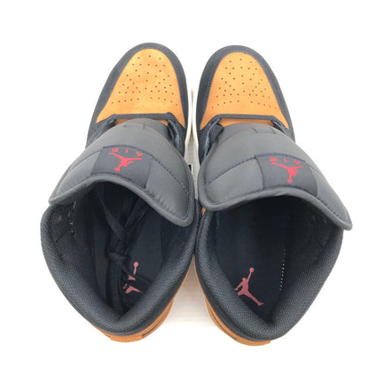 【中古美品】【メンズ】 NIKE ナイキ AIR JORDAN 1 MID SE BLACK VARSITY RED SAIL FLAX HV4091-002 エア ジョーダン ワン スニーカー 靴 160-260806-rt-15-tagh サイズ：27.5cm US9.5 カラー：BROWN/BLACK 万代Net店
