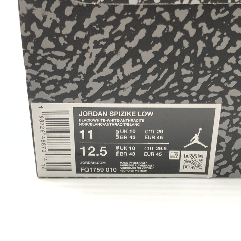 【中古美品】【メンズ】 NIKE ナイキ JORDAN SPIZIKE LOW OREO FQ1759-010 ジョーダン スパイジーク ロー スニーカー 靴 160-260806-rt-12-tagh サイズ：29cm US11 カラー：ブラック 万代Net店