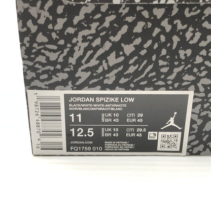 【中古美品】【メンズ】 NIKE ナイキ JORDAN SPIZIKE LOW OREO FQ1759-010 ジョーダン スパイジーク ロー スニーカー 靴 160-260806-rt-12-tagh サイズ：29cm US11 カラー：ブラック 万代Net店