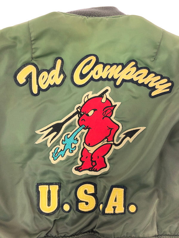 【現状渡し品】【メンズ】 TED COMPANY テッド カンパニー LIMITED EDITION MA-1 FLIGHT JACKET 2067262 リミテッド エディション フライト ジャケット アウター 145-260809-rt-08-tagh サイズ：38 カラー：オリーブ 万代Net店