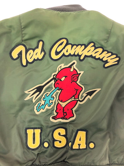 【現状渡し品】【メンズ】 TED COMPANY テッド カンパニー LIMITED EDITION MA-1 FLIGHT JACKET 2067262 リミテッド エディション フライト ジャケット アウター 145-260809-rt-08-tagh サイズ：38 カラー：オリーブ 万代Net店