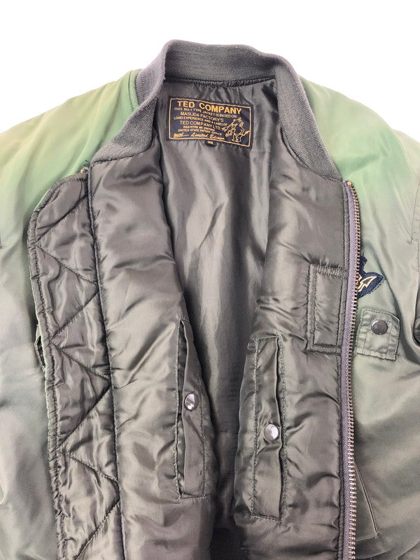 【現状渡し品】【メンズ】 TED COMPANY テッド カンパニー LIMITED EDITION MA-1 FLIGHT JACKET 2067262 リミテッド エディション フライト ジャケット アウター 145-260809-rt-08-tagh サイズ：38 カラー：オリーブ 万代Net店