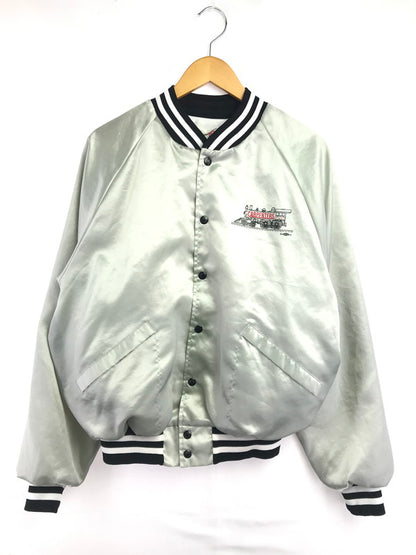 【現状渡し品】【メンズ】 KING LOUIE PRO FIT キング ルイ プロ フィット 80's NYLON STADIUM JACKET 80年代 ナイロン スタジアム ジャケット USA製 ヴィンテージ 146-260917-rt-46-tagh サイズ：L カラー：グレーシルバー 万代Net店