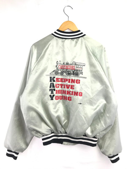 【現状渡し品】【メンズ】 KING LOUIE PRO FIT キング ルイ プロ フィット 80's NYLON STADIUM JACKET 80年代 ナイロン スタジアム ジャケット USA製 ヴィンテージ 146-260917-rt-46-tagh サイズ：L カラー：グレーシルバー 万代Net店