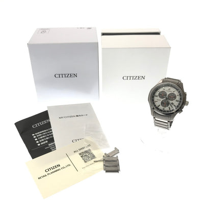 【中古品】【メンズ】 CITIZEN シチズン ECO-DRIVE TITANIUM エコドライブチタニウム H500-003TR02 白文字盤 腕時計 時計 197-260806-su-04-tagh カラー：シルバー 万代Net店
