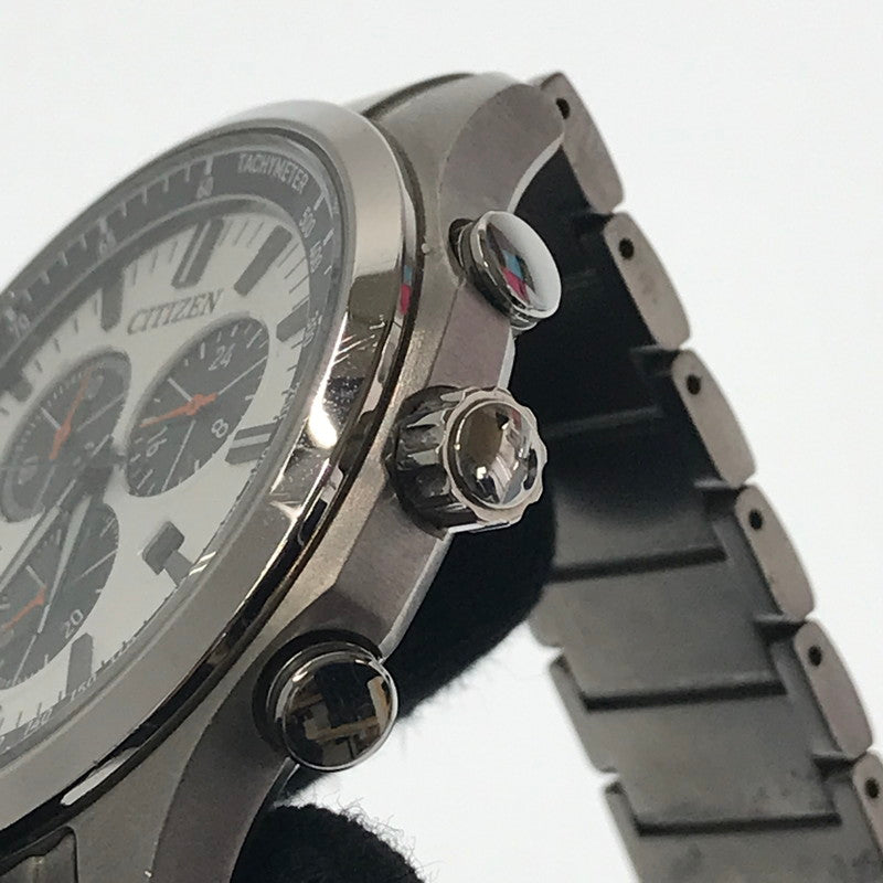 【中古品】【メンズ】 CITIZEN シチズン ECO-DRIVE TITANIUM エコドライブチタニウム H500-003TR02 白文字盤 腕時計 時計 197-260806-su-04-tagh カラー：シルバー 万代Net店