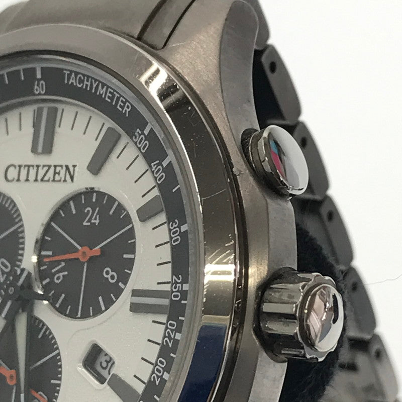 【中古品】【メンズ】 CITIZEN シチズン ECO-DRIVE TITANIUM エコドライブチタニウム H500-003TR02 白文字盤 腕時計 時計 197-260806-su-04-tagh カラー：シルバー 万代Net店