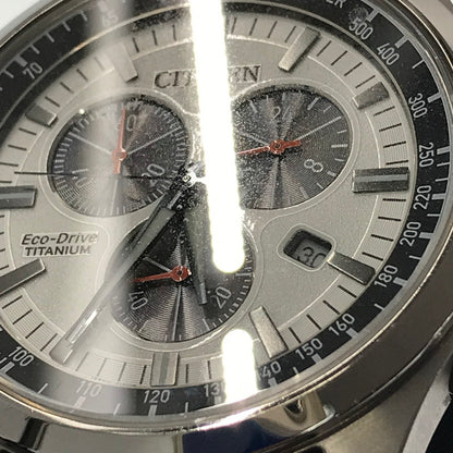 【中古品】【メンズ】 CITIZEN シチズン ECO-DRIVE TITANIUM エコドライブチタニウム H500-003TR02 白文字盤 腕時計 時計 197-260806-su-04-tagh カラー：シルバー 万代Net店