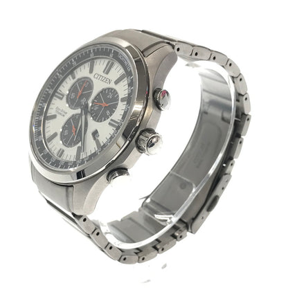 【中古品】【メンズ】 CITIZEN シチズン ECO-DRIVE TITANIUM エコドライブチタニウム H500-003TR02 白文字盤 腕時計 時計 197-260806-su-04-tagh カラー：シルバー 万代Net店