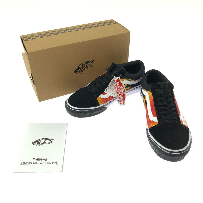 【中古品】【レディース】 VANS バンズ × ELLEGARDEN エルレ ガーデン OLD SKOOL BLACK FLAME オールド スクール ブラック フレーム スニーカー 靴 166-260812-rt-07-tagh サイズ：24.5cm US6H カラー：ブラック 万代Net店