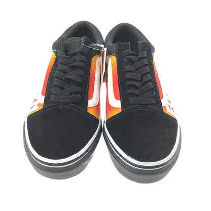 【中古品】【レディース】 VANS バンズ × ELLEGARDEN エルレ ガーデン OLD SKOOL BLACK FLAME オールド スクール ブラック フレーム スニーカー 靴 166-260812-rt-07-tagh サイズ：24.5cm US6H カラー：ブラック 万代Net店