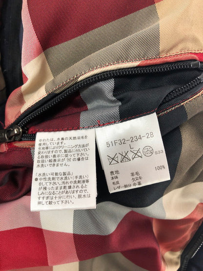 【中古品】【メンズ】 BLACK LABEL CRESTBRIDGE ブラックレーベル・クレストブリッジ WOOL DOWN JACKET ウール ダウン ジャケット アウター 141-260809-rt-09-tagh サイズ：L カラー：ネイビー 万代Net店