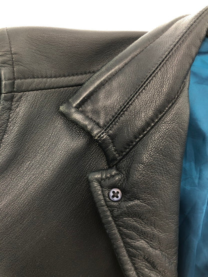 【中古品】【メンズ】 MEN'S BIGI メンズビギ LAMB LEATHER JACKET M0113LJM901 ラム レザー ジャケット アウター 147-260815-rt-08-tagh サイズ：1 カラー：ダークグレー 万代Net店