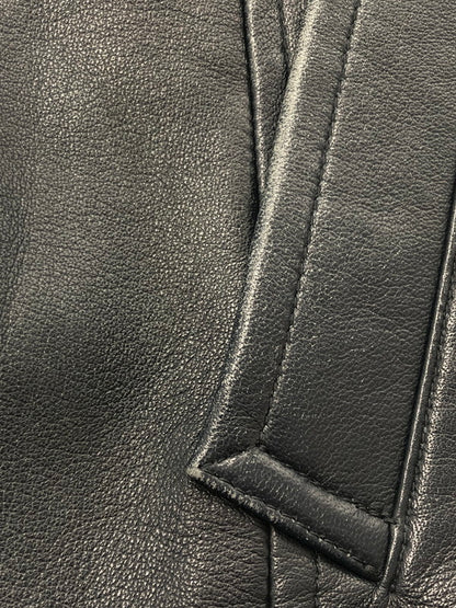 【中古品】【メンズ】 MEN'S BIGI メンズビギ LAMB LEATHER JACKET M0113LJM901 ラム レザー ジャケット アウター 147-260815-rt-08-tagh サイズ：1 カラー：ダークグレー 万代Net店