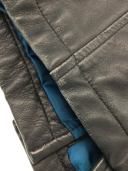 【中古品】【メンズ】 MEN'S BIGI メンズビギ LAMB LEATHER JACKET M0113LJM901 ラム レザー ジャケット アウター 147-260815-rt-08-tagh サイズ：1 カラー：ダークグレー 万代Net店