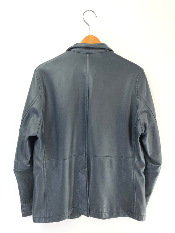 【中古品】【メンズ】 MEN'S BIGI メンズビギ LAMB LEATHER JACKET M0113LJM901 ラム レザー ジャケット アウター 147-260815-rt-08-tagh サイズ：1 カラー：ダークグレー 万代Net店