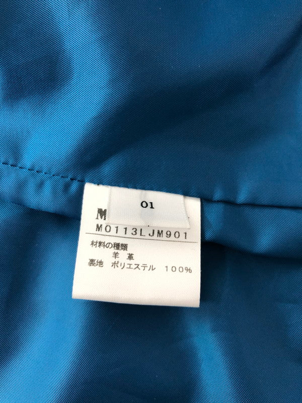 【中古品】【メンズ】 MEN'S BIGI メンズビギ LAMB LEATHER JACKET M0113LJM901 ラム レザー ジャケット アウター 147-260815-rt-08-tagh サイズ：1 カラー：ダークグレー 万代Net店
