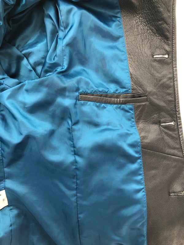 【中古品】【メンズ】 MEN'S BIGI メンズビギ LAMB LEATHER JACKET M0113LJM901 ラム レザー ジャケット アウター 147-260815-rt-08-tagh サイズ：1 カラー：ダークグレー 万代Net店