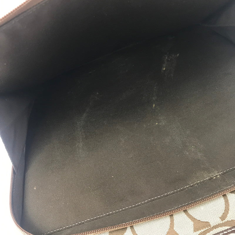 【中古品】【メンズ】 COACH コーチ SIGNATURE CARRY-ON CASE F77020 シグネチャー キャリーケース 183-260813-rt-10-tagh カラー：ブラウン 万代Net店
