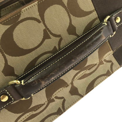 【中古品】【メンズ】 COACH コーチ SIGNATURE CARRY-ON CASE F77020 シグネチャー キャリーケース 183-260813-rt-10-tagh カラー：ブラウン 万代Net店
