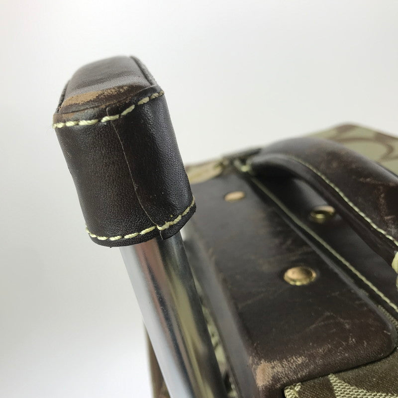 【中古品】【メンズ】 COACH コーチ SIGNATURE CARRY-ON CASE F77020 シグネチャー キャリーケース 183-260813-rt-10-tagh カラー：ブラウン 万代Net店