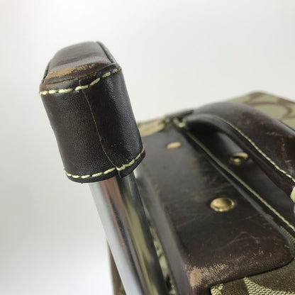 【中古品】【メンズ】 COACH コーチ SIGNATURE CARRY-ON CASE F77020 シグネチャー キャリーケース 183-260813-rt-10-tagh カラー：ブラウン 万代Net店
