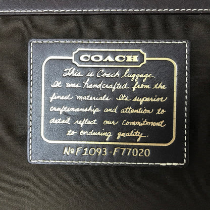 【中古品】【メンズ】 COACH コーチ SIGNATURE CARRY-ON CASE F77020 シグネチャー キャリーケース 183-260813-rt-10-tagh カラー：ブラウン 万代Net店