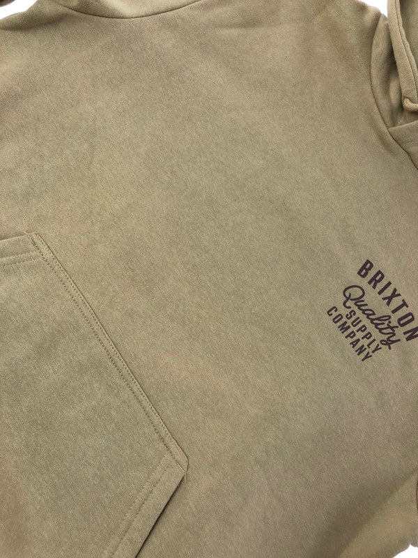 【中古品】【メンズ】 BRIXTON ブリクストン HUBAL HOODIE SAND 22595 ハブアルフーディー ストリート スケートスタイル 142-260822-su-10-tagh サイズ：M カラー：サンドカラー 万代Net店