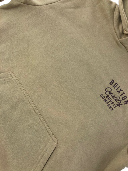 【中古品】【メンズ】 BRIXTON ブリクストン HUBAL HOODIE SAND 22595 ハブアルフーディー ストリート スケートスタイル 142-260822-su-10-tagh サイズ：M カラー：サンドカラー 万代Net店