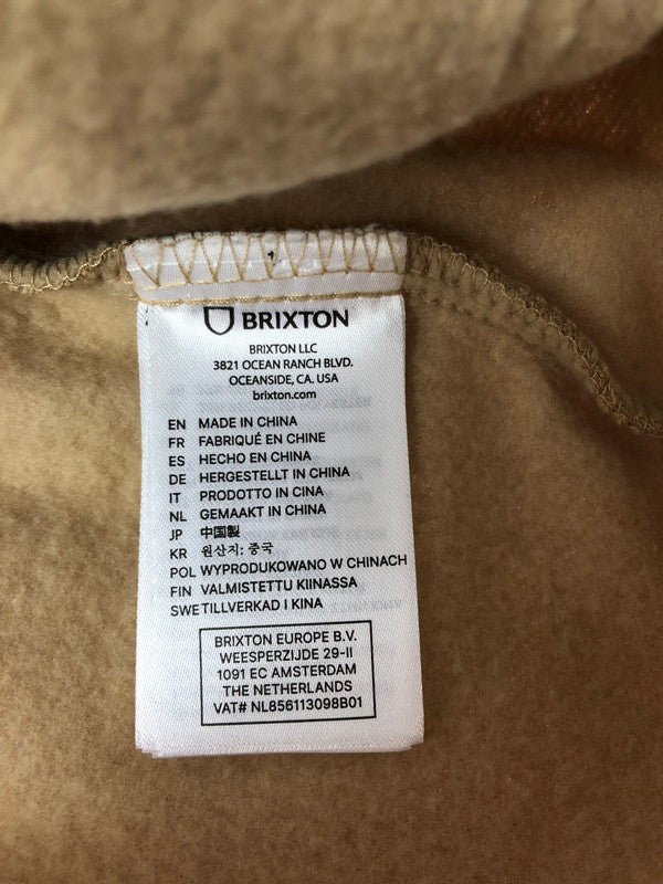 【中古品】【メンズ】 BRIXTON ブリクストン HUBAL HOODIE SAND 22595 ハブアルフーディー ストリート スケートスタイル 142-260822-su-10-tagh サイズ：M カラー：サンドカラー 万代Net店