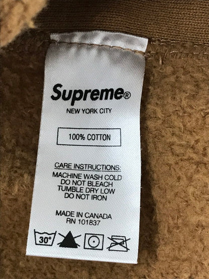【中古品】【メンズ】 SUPREME シュプリーム 21SS FTP ARC HOODED SWEATSHIRT BROWN フーデッド スウェットシャツ トップス パーカー 149-260808-rt-08-tagh サイズ：M カラー：ブラウン 万代Net店