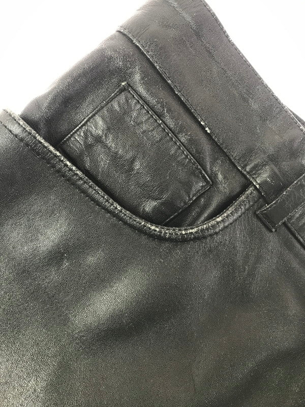 【中古品】【メンズ】 ＠-WISE エーワイズ BUFFALO LEATHER PANTS BLACK バッファロー レザー パンツ ボトムス 156-260808-rt-16-tagh サイズ：34 カラー：ブラック 万代Net店