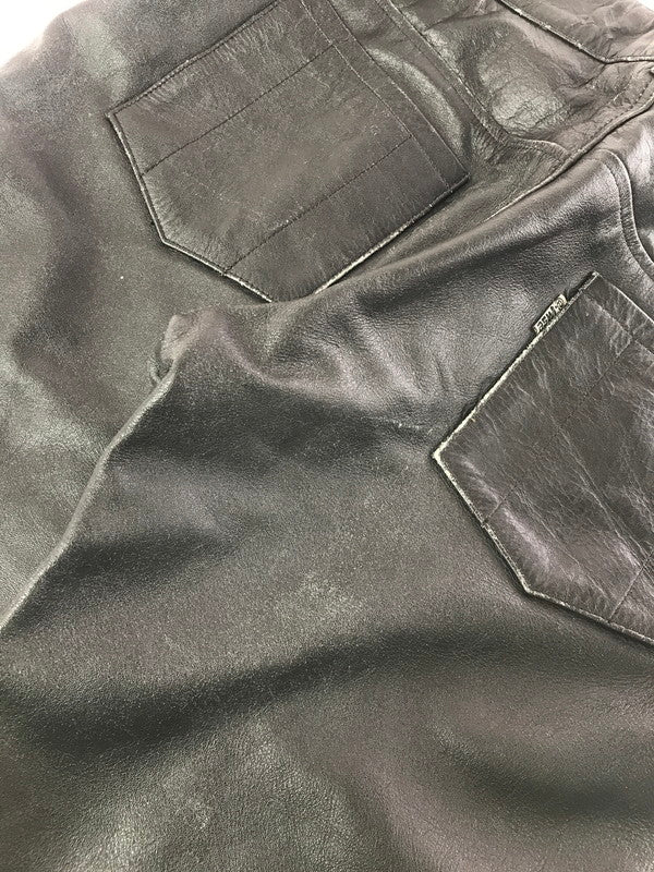 【中古品】【メンズ】 ＠-WISE エーワイズ BUFFALO LEATHER PANTS BLACK バッファロー レザー パンツ ボトムス 156-260808-rt-16-tagh サイズ：34 カラー：ブラック 万代Net店